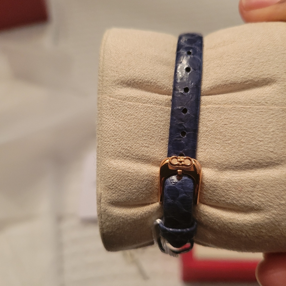 Salvatore Ferragamo Elegant Gold and Blue Watch - Picture 5 of 13